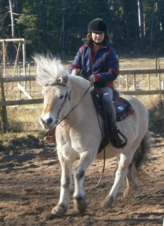 Catherine och Ringo flyger fram under en westernlektion på Knuts. Foto: Christina Engman